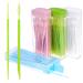 Interdental brushes 200 pieces of interdental brush brushes set tooth cleaning gaps for teeth double head interdental brush for cleaning narrow interdental teeth - 4 colors