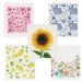 Pack of 5 Reusable Swedish Dishcloths Cellulose Sponge Cloths Eco-Friendly Absorbent Dish Cloth Kitchen Cleaning 100% Biodegradable (Botanical)