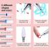 MELODYSUSIE Ceramic Nail Drill Bits Set - 5Pcs 3/32'' | Professional Acrylic Nail File Bits for Manicure & Pedicure - Buy Online on GoSupps.com