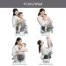 Bebamour HipSeat Baby Carrier 0-36 Months | Adjustable 3-in-1 Back Support Waist Stool - New Light Gray | Lightweight & Comfortable for Newborns to Toddlers - Buy Online on GoSupps.com