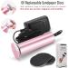 Speed Adjustable Electric Foot File Hard Skin Remover with 60pcs Sandpaper Disks - Professional Pedicure Callus Remover (Pink) - Buy Online on GoSupps.com