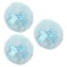 Housoutil Houppettes Poudre B b 3 Pcs Ronde Coton Doux Bleu N ud Confortable pour Soin Apr s Bain Usage Voyage 10x10x3cm Bleu Ciel