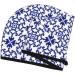 Blue & White Porcelain Microfiber Hair Towel Wrap | Super Absorbent Coral Velvet for Long Curly & Thick Hair - Quick Dry for Women - Buy Online on GoSupps.com