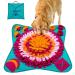Emwel Dog Snuffle Mat - Washable Pet Feeding Nosework Treats Mat Puzzle Training Toy for Dogs Large Medium Puppies Red