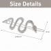 Framendino 2 Pack Silver Crystal Snake Hair Clip - Rhinestone Barrettes for Women & Girls | Metal Hairpins Accessories - Buy Online on GoSupps.com