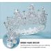 FRCOLOR Rhinestone Crystal Crown Tiara - Elegant Bridal Hair Accessories for Weddings Pageants Birthdays & Proms (Silver) - Buy Online on GoSupps.com