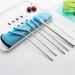 TMXAOK 5 Pieces Reusable Stainless Steel Drinking Straws with Zippered Bag 2 Straight Straws 2 Bent Straws 1 Cleaning Brush and 4 Silicone Tips for Smoothies Milkshakes Jumbo Drinks Yellow - Buy Online on GoSupps.com