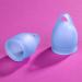 Satisfyer Feel Confident Menstrual Cup - Reusable & Soft Silicone Period Cup with Removal Ring - Two Sizes for All Flows - Dark Blue - Buy Online on GoSupps.com