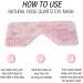 Eurow Eye Mask - Natural Rose Quartz for Daily Relaxation & Wellness | Comfort from Warmth & Coolness - Shop Internationally - Buy Online on GoSupps.com