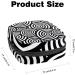 Black and White Geometric Sanitary Napkin Storage Bag - Portable Period Pouch for Women and Teen Girls - Multi-colored - 1Pcs - Buy Online on GoSupps.com