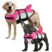 ALAGIRLS Dog Costume Life Jacket for Dogs for Swimming Pool Beach Boating ALADLJ001 PinkN LL: 55-68cm (chest circumference) PinkGray