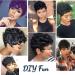Black Pixie Cut Wig for Women - Short Curly Layered Synthetic Hair Wigs - Buy Online on GoSupps.com