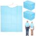 Disposable Bibs for Adults Kids 60PCS 17x14 Inch Waterproof Pe Plastic Bibs with Tie Disposable Apron Adult Bibs for Eating Plastic Bibs