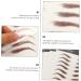 Didiseaon 4 sheets Hair-like False Brow Imitation Waterproof Fake Sticker Temporary Tattoos Eyebrows D 21x14.8cm Brown - Buy Online on GoSupps.com