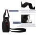 Royalfair Baby Diaper Pocket Bag - Compact Travel Messenger with Insulating Pocket & Hook (Black 40x28x12.8 cm) - Buy Online on GoSupps.com