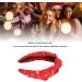 Rhinestone Knotted Jeweled Headband Elegant Rhinestone Hair Band Ornament for Bridal Shower (Red) - Buy Online on GoSupps.com