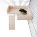 ROZKITCH Hamster Platform & Climbing Ladder Combo - Natural Pine Wood Toy for Small Pets & Birds - Buy Online on GoSupps.com