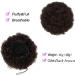 Short Kinky Curly Synthetic Afro Puff Ponytail Extension 4# (90g) - Large Updo Hair Bun Chignon Clip-In Wig - Buy Online on GoSupps.com