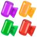 4 Pack Travel Toothbrush Head Covers Toothbrush Protector Cap Brush Pod Case Protective Portable Plastic Clip for Household Travel Camping Bathroom School Business (Green Orange Purple Red)