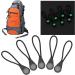 Alomejor 20pcs Glow in The Dark Zipper Pullers - Practical Anti-Lost Accessories for Outdoor Camping & Mountaineering - Buy Online on GoSupps.com