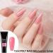 Nail Extension Gel 15ml Poly False Nail Nude Pink Builder for Beginners - Crystal Polygel for French Manicure Women (#04 Nude Pink) - Buy Online on GoSupps.com