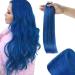 Runature tape extensions real hair colored 35cm remy tape hair recovery real hair blue invisible tape in real hair extensions blue 20g 10pcs human hair 35cm tp#blue