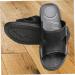 Veemoon Black Leather Slides - Anti-static Couple Slippers and Work Shoes - Buy Online on GoSupps.com