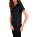 Womens Black Scrub Set with Stretch Knit Panel - Medical Nursing GT 4FLEX - Size Medium - Buy Online on GoSupps.com