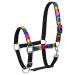 Start rainbowcloth lined halter for horses |Adjustable halter in the rainbow pattern |A million colors available in pony thoroughbred warmth (full (warm blood) multi -colored) full (warm blood) multicolored