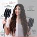 Large 3 Barrel Curling Iron for Beach Waves - Glam Waver, Ceramic Tourmaline, Adjustable Temperature - Buy Online on GoSupps.com