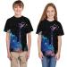 Kids Summer T-Shirt | 3D Print Teen Boys Big Girls Blouse | Casual Clothes for Girls | 9-10 Years (Black) - Buy Online on GoSupps.com