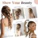 Elailite Human Hair Ponytail Extension Straight - Wrap Around Clip in Real Hair Ponytail 100% Remy Hair (#6 Light Brown 14 Inch) 14 Inch #6 Light Brown - Buy Online on GoSupps.com