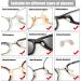 40 Pairs of Reusable Glasses Pads | Self-Adhesive Foam Nose Pads for Comfort | D-Shape Sunglasses Accessories - Buy Online on GoSupps.com
