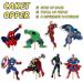 48pcs Superhero Cupcake Toppers & Wrappers - Birthday Party Cake Decorations - Buy Online on GoSupps.com