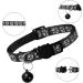 Neuwehe Cat Dishes with Leash Set - Adjustable Soft Cat Bowls with Cat Neck Band for Small Dogs & Big Cats (Black Size S) - Outbreak-Proof & Durable - Buy Online on GoSupps.com