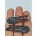 6 PCS Grey Metal Snap Hair Clips - 5CM Long | Hair Grip Pins - Buy Online on GoSupps.com