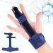 Finger Extension Splint Finger Brace Adjustable Fixing Belt Hand Support for Straightening Curved Finger Fractures Care Locked Stenosing Tenosynovitis Tendon Release Pain Relief