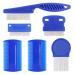 PET GROOMING MASSAGE 6-part flea comb set to remove tears of tears for cats and dogs lice bembs fine teeth pets float hair licks tick tools