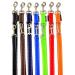 Dog leash reflective large dogs double linen 2m / 2.40m / 2.80m / 3.50m / 5m adjustable made in Germany (blue 25mm 2.00m) blue 25mm belt strap 2.00m