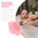 Silicone Body Scrubber Shampoo Massager Brush | Baby & Kids Hair Scalp Exfoliator | Pink - Buy Online on GoSupps.com