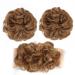 Hair Scrunchies Hair Bun Synthetic Bun Messy Bun Donut Bun Curly Bun with Elastic Rubber Band Ponytail Extensions Hair Bun for Women Women Hair Bun (Color : 30)