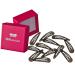 Hair -minded more grip hair clips anti slide (12 pieces | brown shimmering | approx. 5cm) including box for storage (box color: pink)