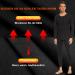 Buy Simiya Men's Winter Long Underpants - Thermal Fleece Leggings Windproof Stretch Pants S-M Black & Gray - Buy Online on GoSupps.com