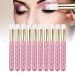 Buy Pink Lash Brushes Set for Eyelash Cleaning & Extension Care - Soft & Comfortable Cleansing Brushes - Buy Online on GoSupps.com