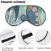 LynaRei Vintage Cactus Flower Sleep Mask - Multicolored Succulents Blindfold for Full Night's Sleep and Travel - Buy Online on GoSupps.com