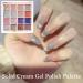 Creamy Cat Eye Gel Palette - 16 Colors Solid Nail Kit for Stylish Nails Compact Manicure Set | Pudding Gel Paint for Girls and Femm - Buy Online on GoSupps.com