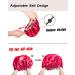 Auban Large Satin Lined Bonnet for Sleeping - Red | Adjustable Elastic Band | Double Layer Silk Wrap for Women's Hair Care - Buy Online on GoSupps.com
