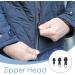 12 Pack Removable Zipper Replacement for Jackets Suitcases & Backpacks - Black Zipper Slides - Buy Online on GoSupps.com
