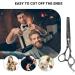 JINSHOW 12Pcs Professional Hairdressing Scissors Set - Stainless Steel Shears for Thinning and Cutting - Salon Barber Kit for Men, Women, and Kids - Black - Buy Online on GoSupps.com