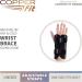 Copper Fit Fingerless Wrist Wrap with Ice Pack/Heat Therapy - Black (Adjustable) | Unisex Adult Rapid Relief - Buy Online on GoSupps.com